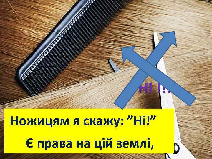 Ножицям я скажу: ”Ні!” Є права на цій землі, 