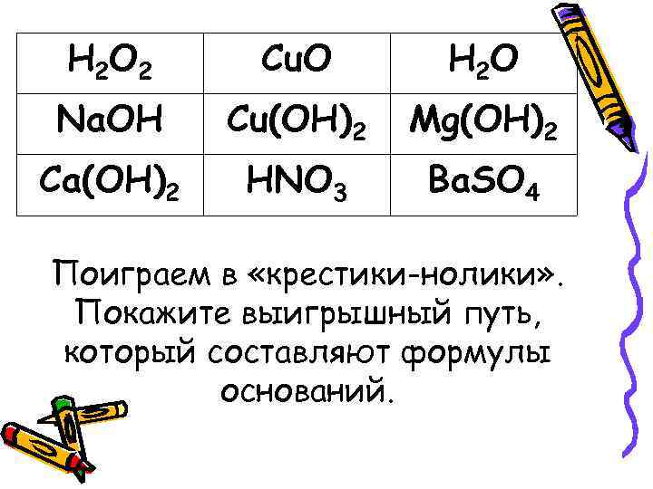 H 2 O 2 Cu. O H 2 O Na. OH Cu(OH)2 Mg(OH)2 Ca(OH)2