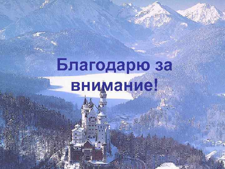 Благодарю за внимание! 