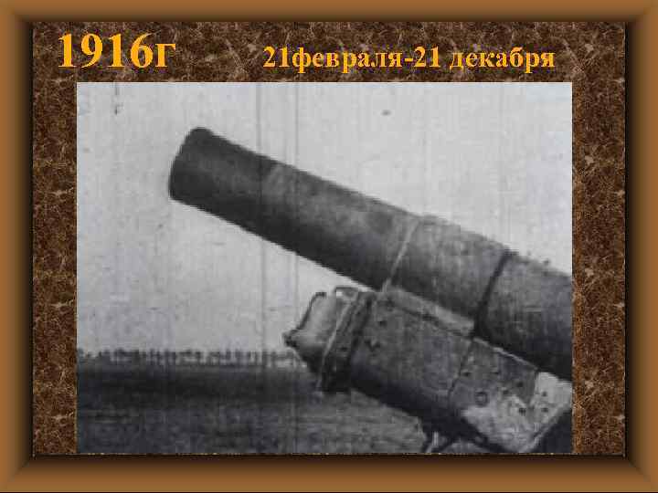 1916 г 21 февраля-21 декабря 