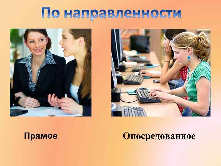 Прямое Опосредованное 
