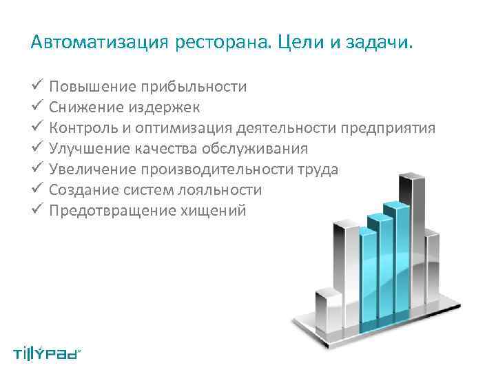 Задачи проекта ресторана