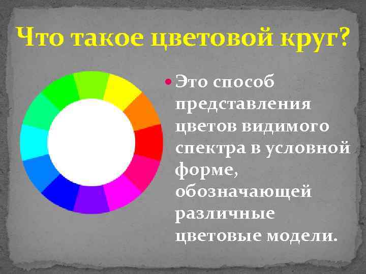 Что такое цветовой круг? Это способ представления цветов видимого спектра в условной форме, обозначающей