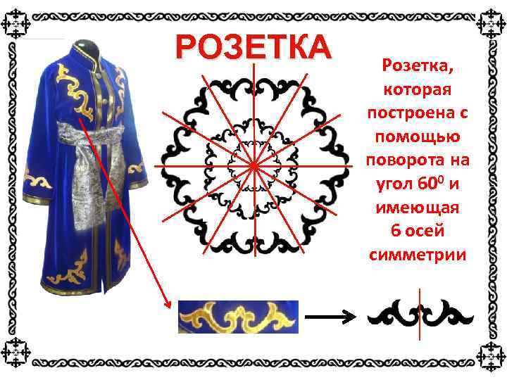 РОЗЕТКА Розетка, которая построена с помощью поворота на угол 600 и имеющая 6 осей