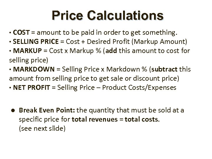 Unit 5 Price Marketing Tool Pricing Strategies Calculate