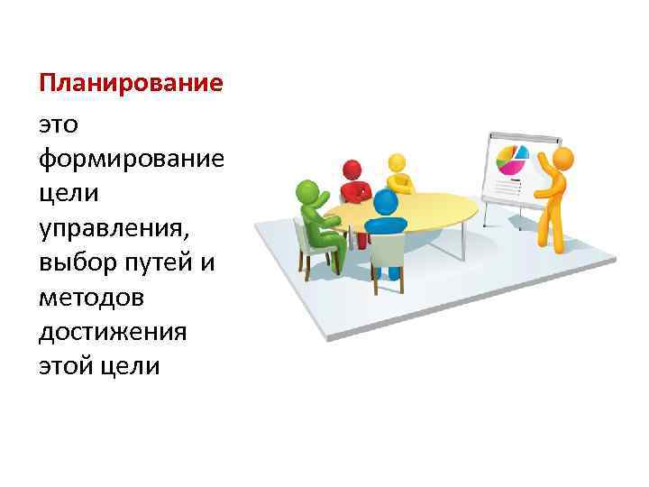 Планирование это формирование цели управления, выбор путей и методов достижения этой цели 