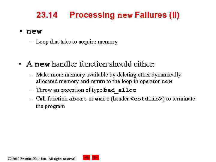 23. 14 Processing new Failures (II) • new – Loop that tries to acquire