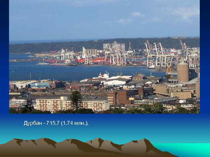 Дурбан - 715, 7 (1, 74 млн. ), 