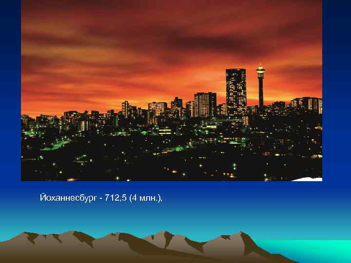 Йоханнесбург - 712, 5 (4 млн. ), 