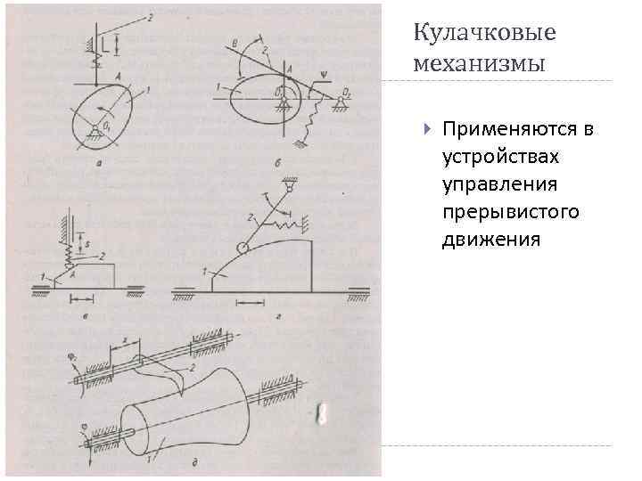 Общие сведения о плоских механизмах презентация