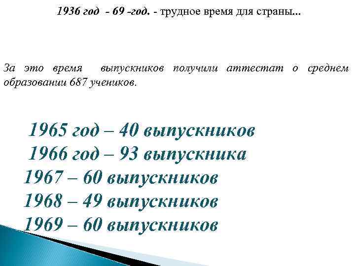 1936 год - 69 -год. - трудное время для страны. . . За это