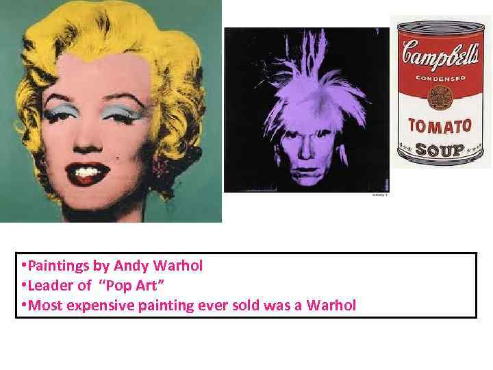 Paintings by Andy Warhol Leader