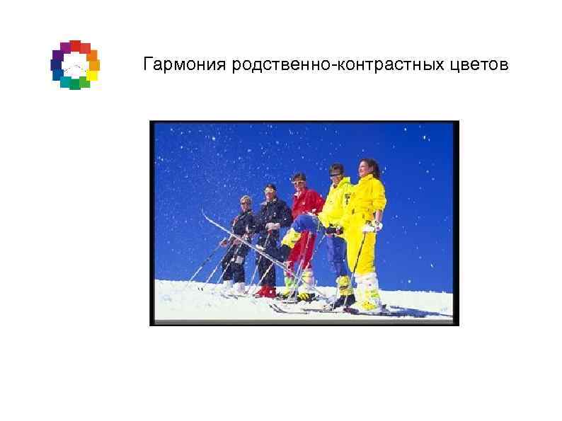 Гармония родственно-контрастных цветов 