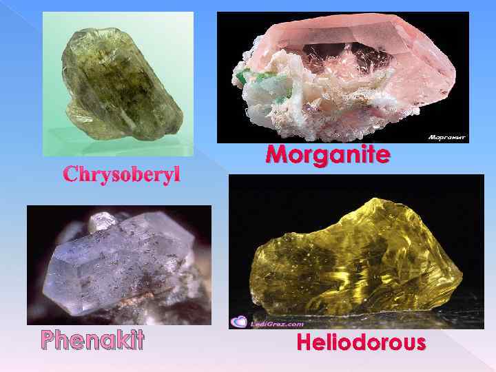 Morganite Phenakit Heliodorous 