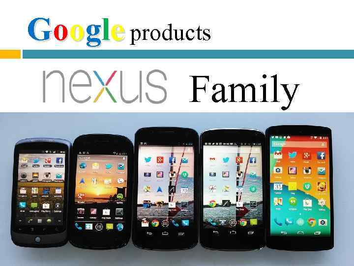 Google products Family 