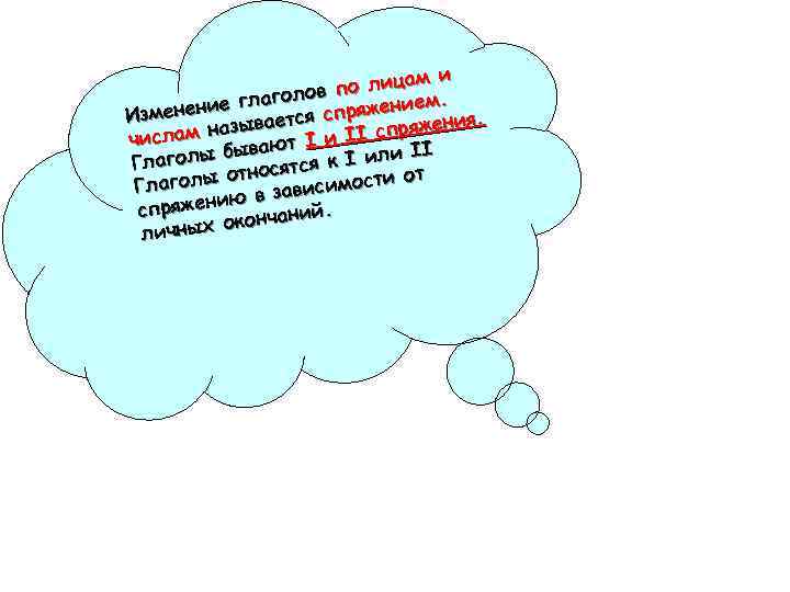 м и по лица голов ием. ние гла спряжен змене И вается ения. I