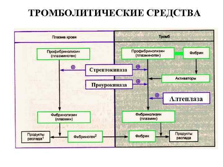 ТРОМБОЛИТИЧЕСКИЕ СРЕДСТВА 