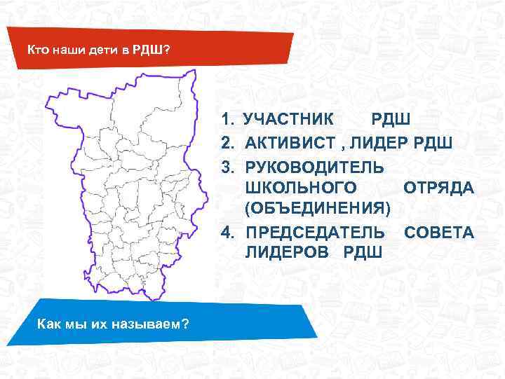 Кто наши дети в РДШ? 1. УЧАСТНИК РДШ 2. АКТИВИСТ , ЛИДЕР РДШ 3.