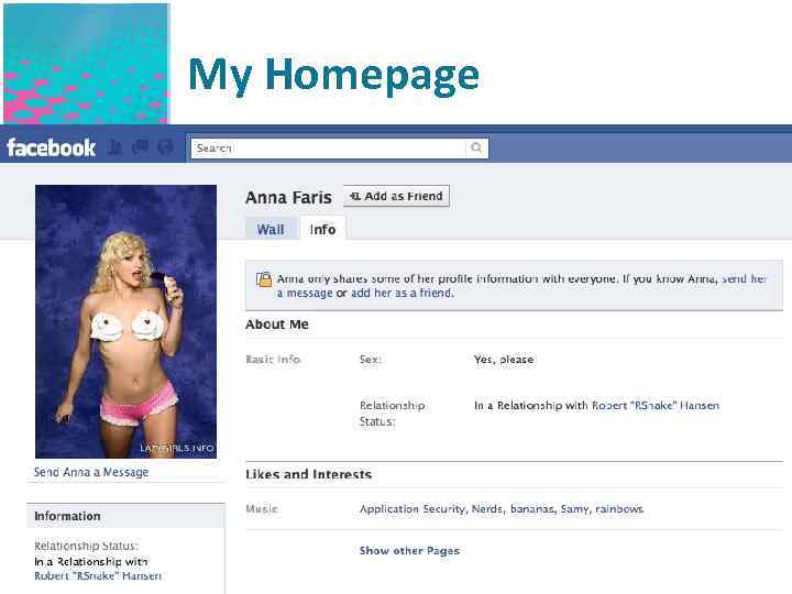 My Homepage • • It’s new, it’s cool, it’s exploitable! Gopher isn’t used as