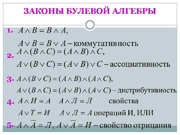 Свойства коммутативности и ассоциативности