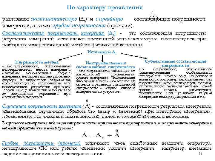 Составляющие погрешности измерения. Погрешности по характеру проявления. Составляющие погрешности измерений в метрологии. Классификация погрешностей по характеру проявления погрешностей. Основные составляющие погрешности результата измерения.