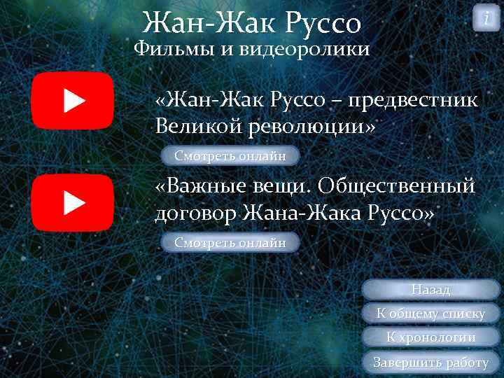 Жан Жак Руссо i Фильмы и видеоролики «Жан Жак Руссо – предвестник Великой революции»