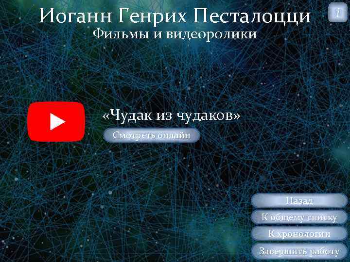 Иоганн Генрих Песталоцци i Фильмы и видеоролики «Чудак из чудаков» Смотреть онлайн Назад К