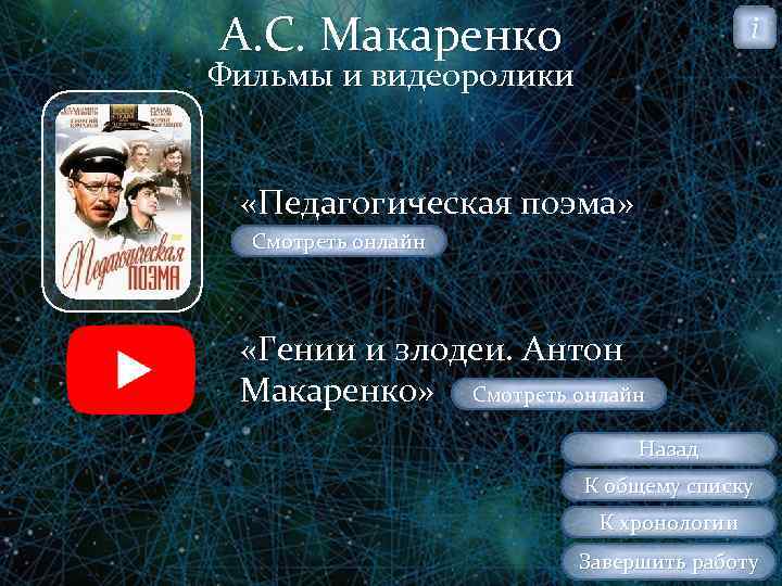 А. С. Макаренко i Фильмы и видеоролики «Педагогическая поэма» Смотреть онлайн «Гении и злодеи.