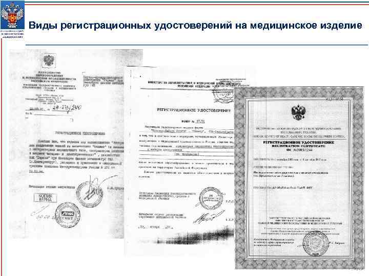 Виды регистрационных удостоверений на медицинское изделие 20 