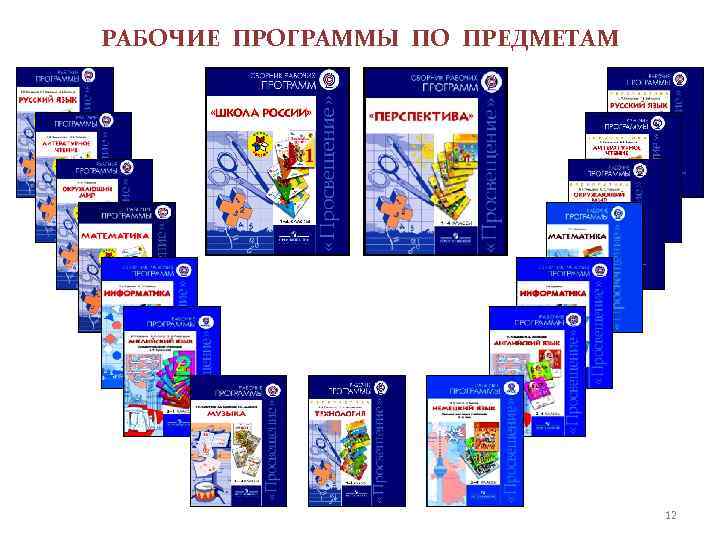 РАБОЧИЕ ПРОГРАММЫ ПО ПРЕДМЕТАМ 12 