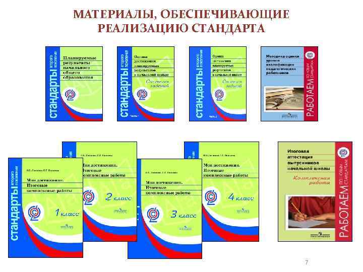 МАТЕРИАЛЫ, ОБЕСПЕЧИВАЮЩИЕ РЕАЛИЗАЦИЮ СТАНДАРТА 7 