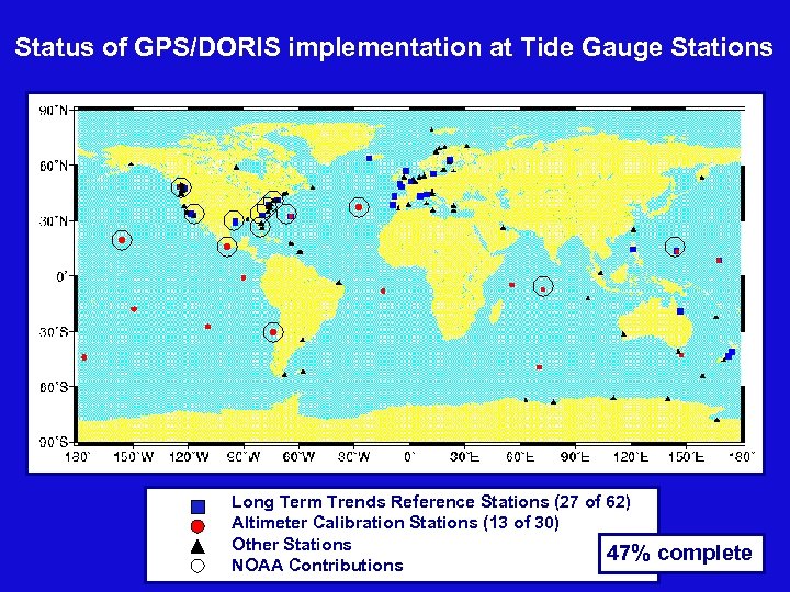 Status of GPS/DORIS implementation at Tide Gauge Stations Long Term Trends Reference Stations (27