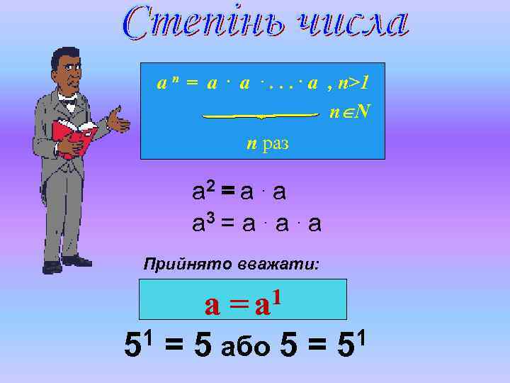 ап = а . а. . . а , n>1 n N п раз