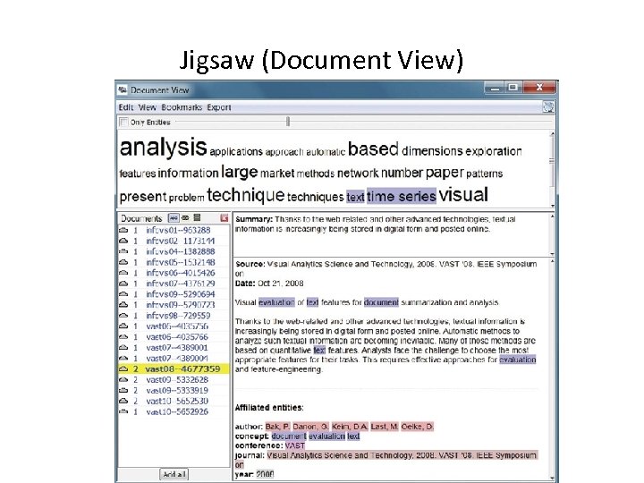 Jigsaw (Document View) 