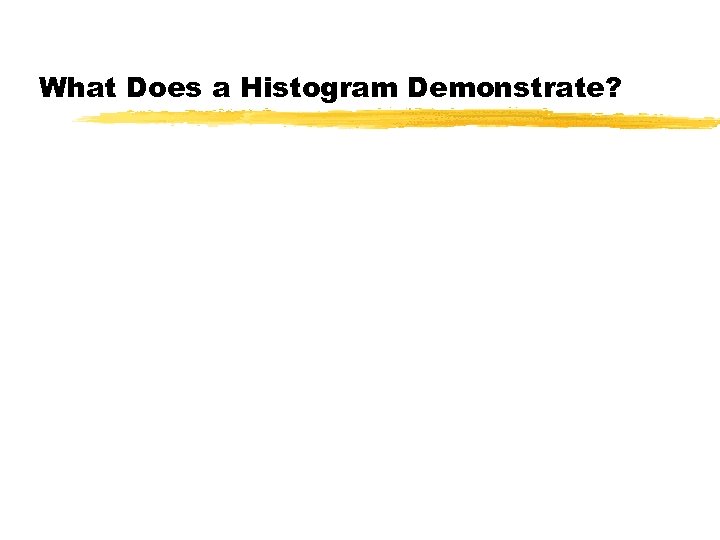 What Does a Histogram Demonstrate? 