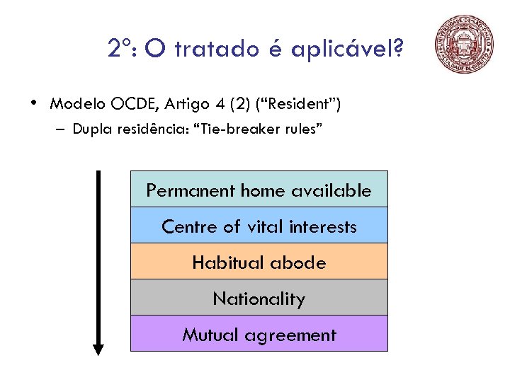 2º: O tratado é aplicável? • Modelo OCDE, Artigo 4 (2) (“Resident”) – Dupla