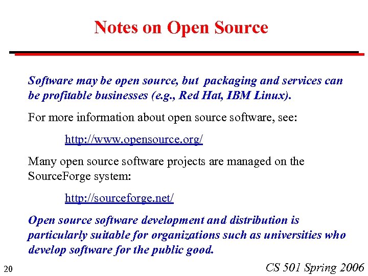 Notes on Open Source Software may be open source, but packaging and services can