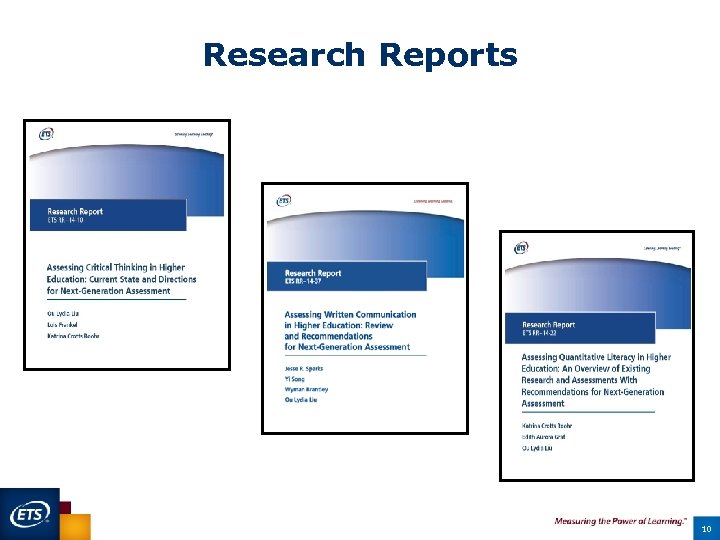 Research Reports 10 