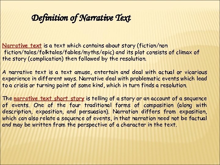 define narrative literature review