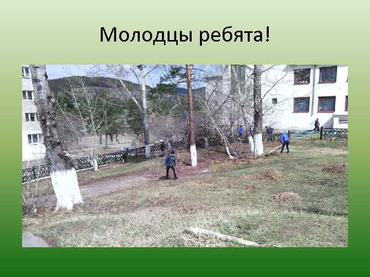 Молодцы ребята! 