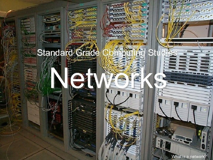 Standard Grade Computing Studies Networks. What is a network? 