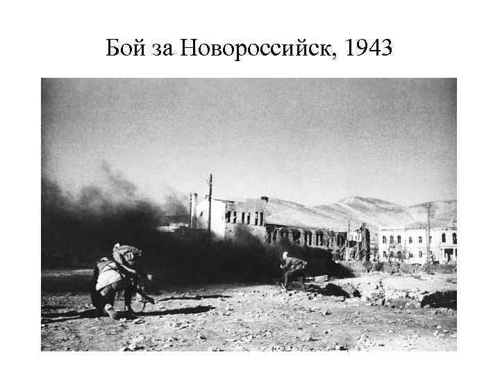 Бой за Новороссийск, 1943 