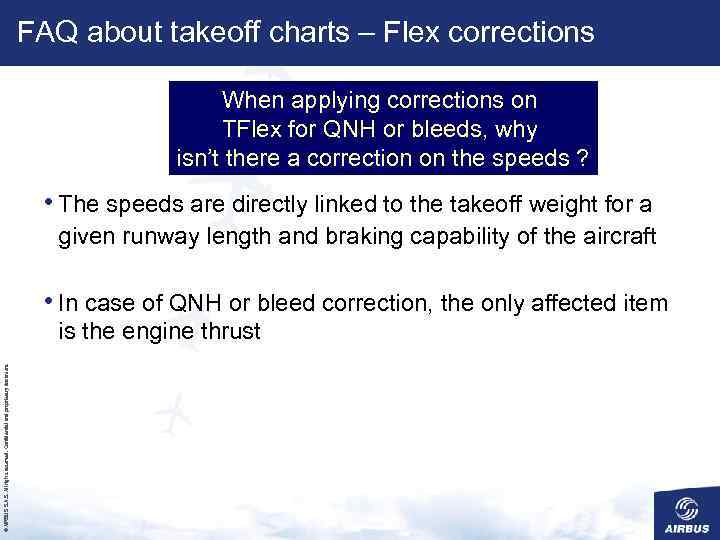 FAQ about takeoff charts – Flex corrections When applying corrections on TFlex for QNH