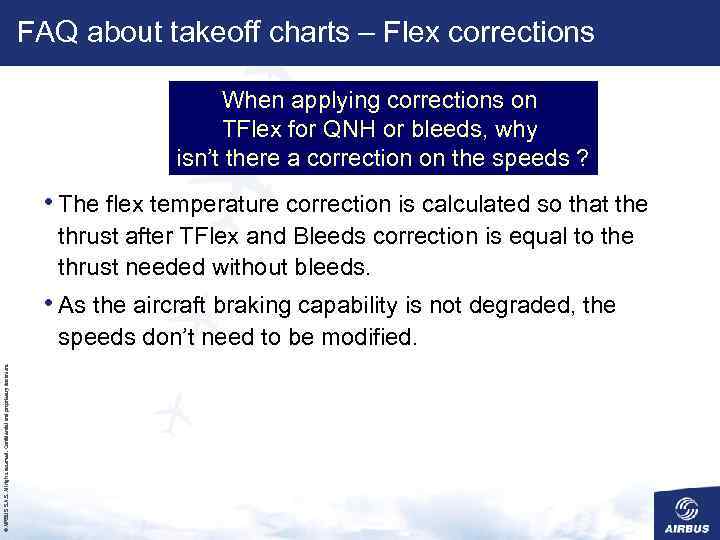 FAQ about takeoff charts – Flex corrections When applying corrections on TFlex for QNH