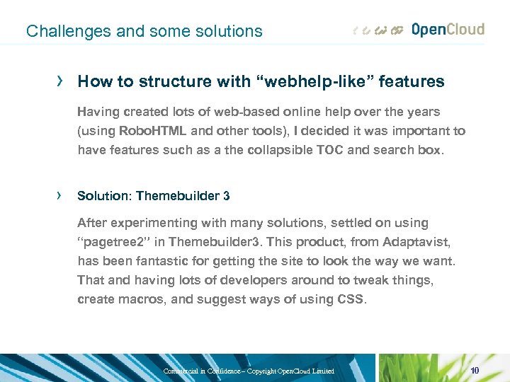 Challenges and some solutions › How to structure with “webhelp-like” features Having created lots