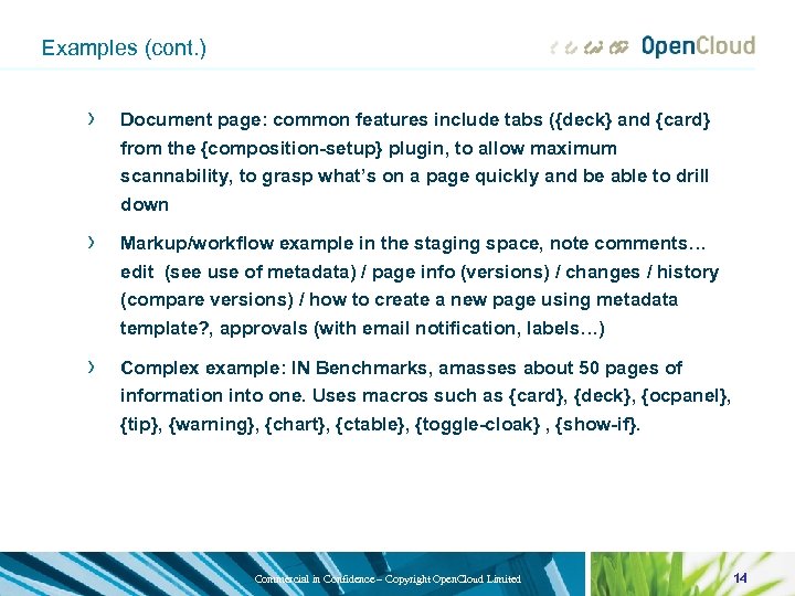 Examples (cont. ) › Document page: common features include tabs ({deck} and {card} from