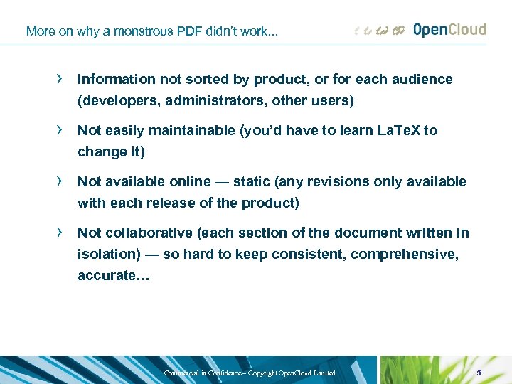 More on why a monstrous PDF didn’t work. . . › Information not sorted