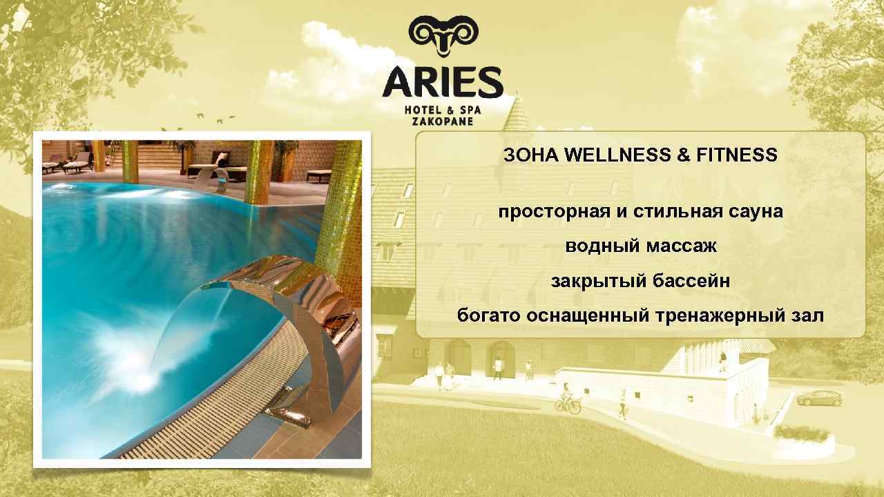 ЗОНА WELLNESS & FITNESS просторная и стильная сауна водный массаж закрытый бассейн богато оснащенный