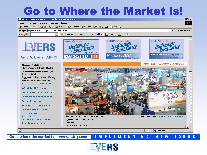 Go to Where the Market is! 