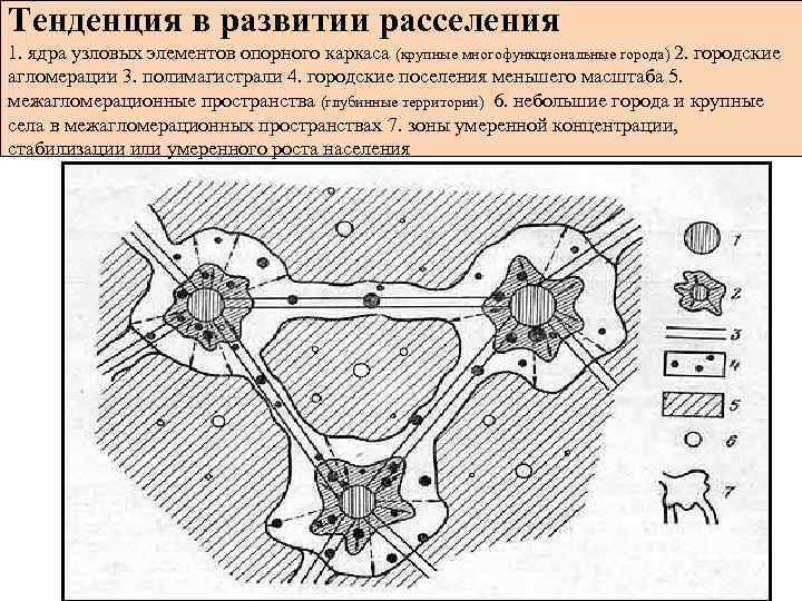 Примеры территориальных элементов. Опорный каркас расселения Лаппо. Схема расселения. Теория опорного каркаса территории. Системы расселения населения.